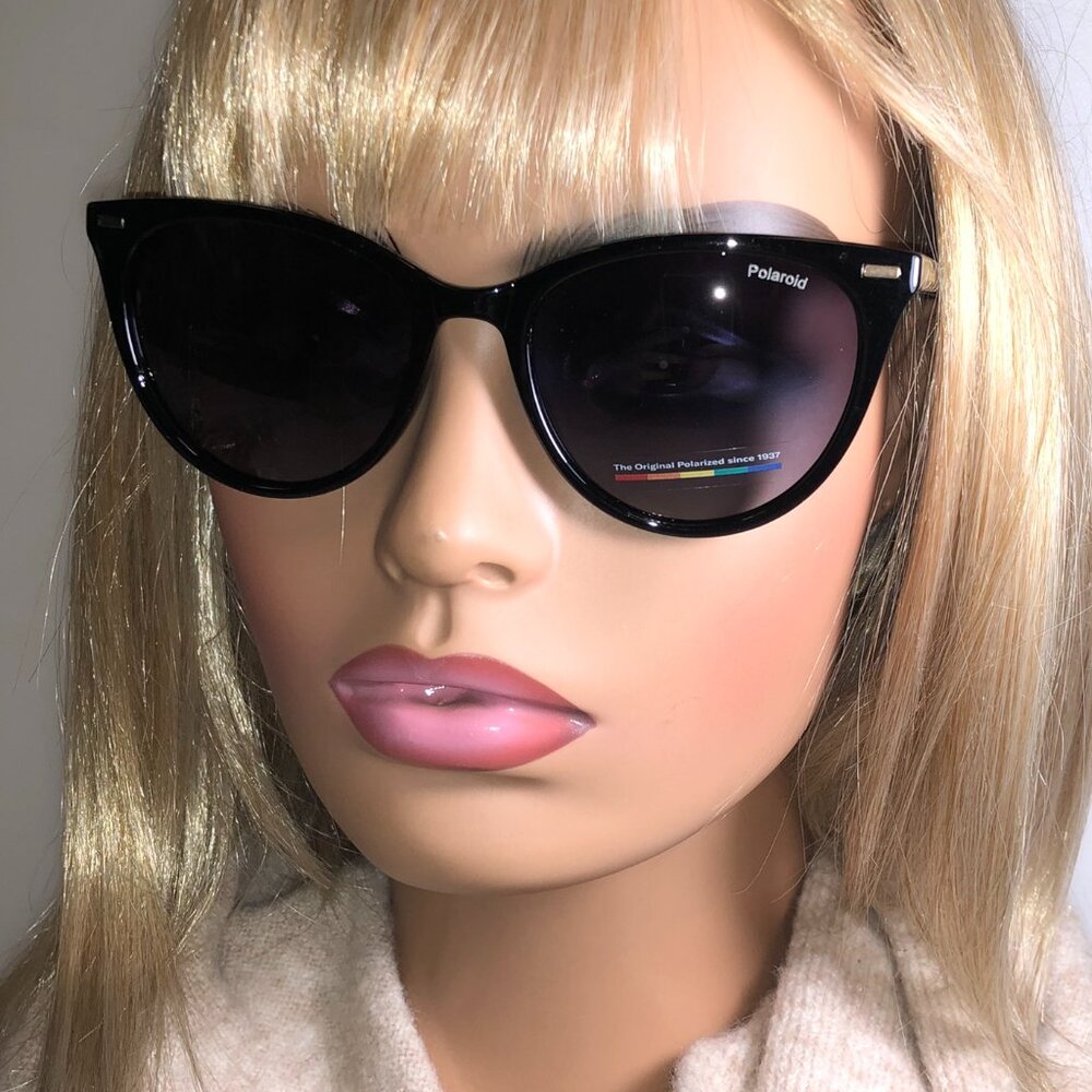 Polaroid Black Classic Cat-Eye Polarized Sunglasses